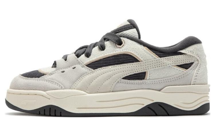 Кроссовки PUMA 180 Leather Casual (серо-черные)