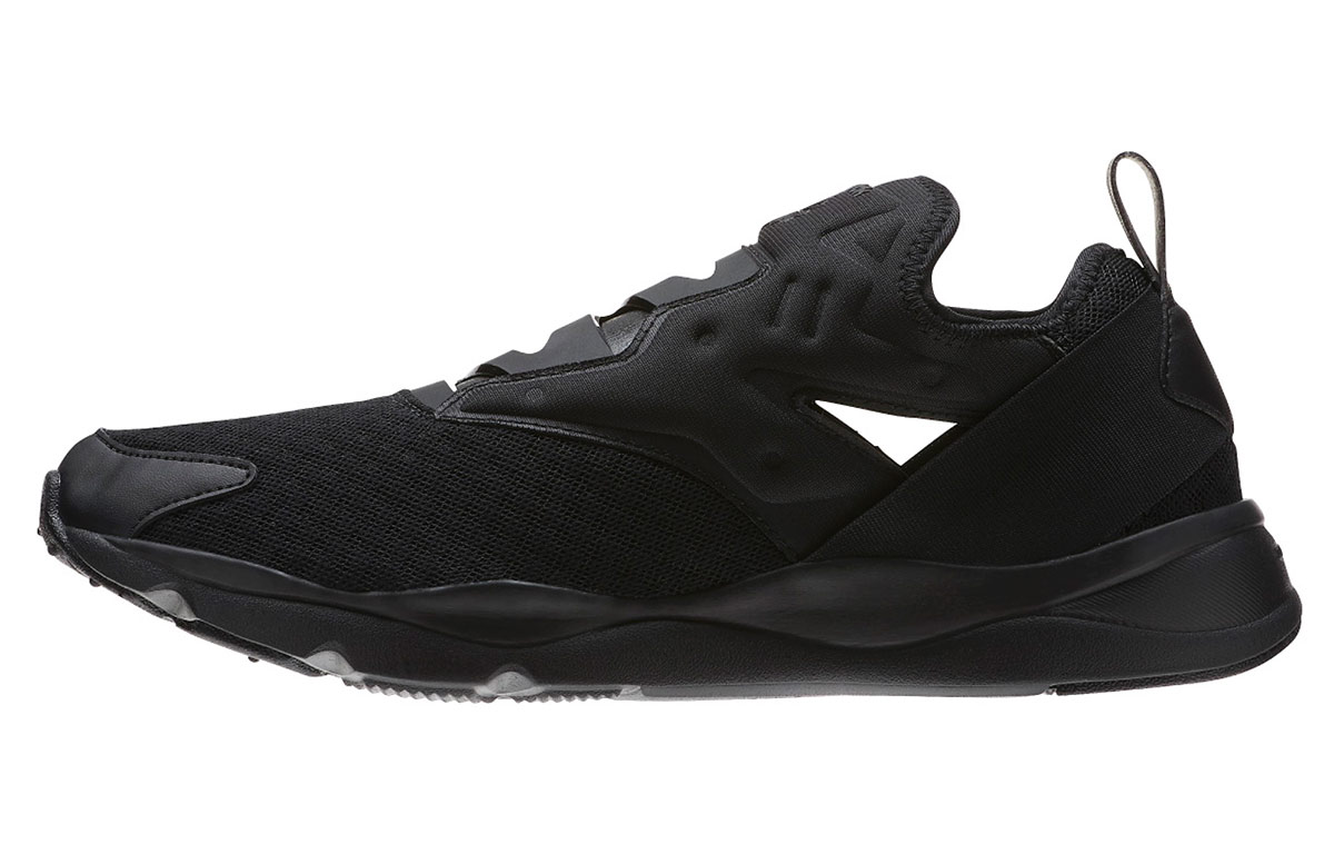 Reebok Unisex Furylite Slip On Emb Running Shoes Black