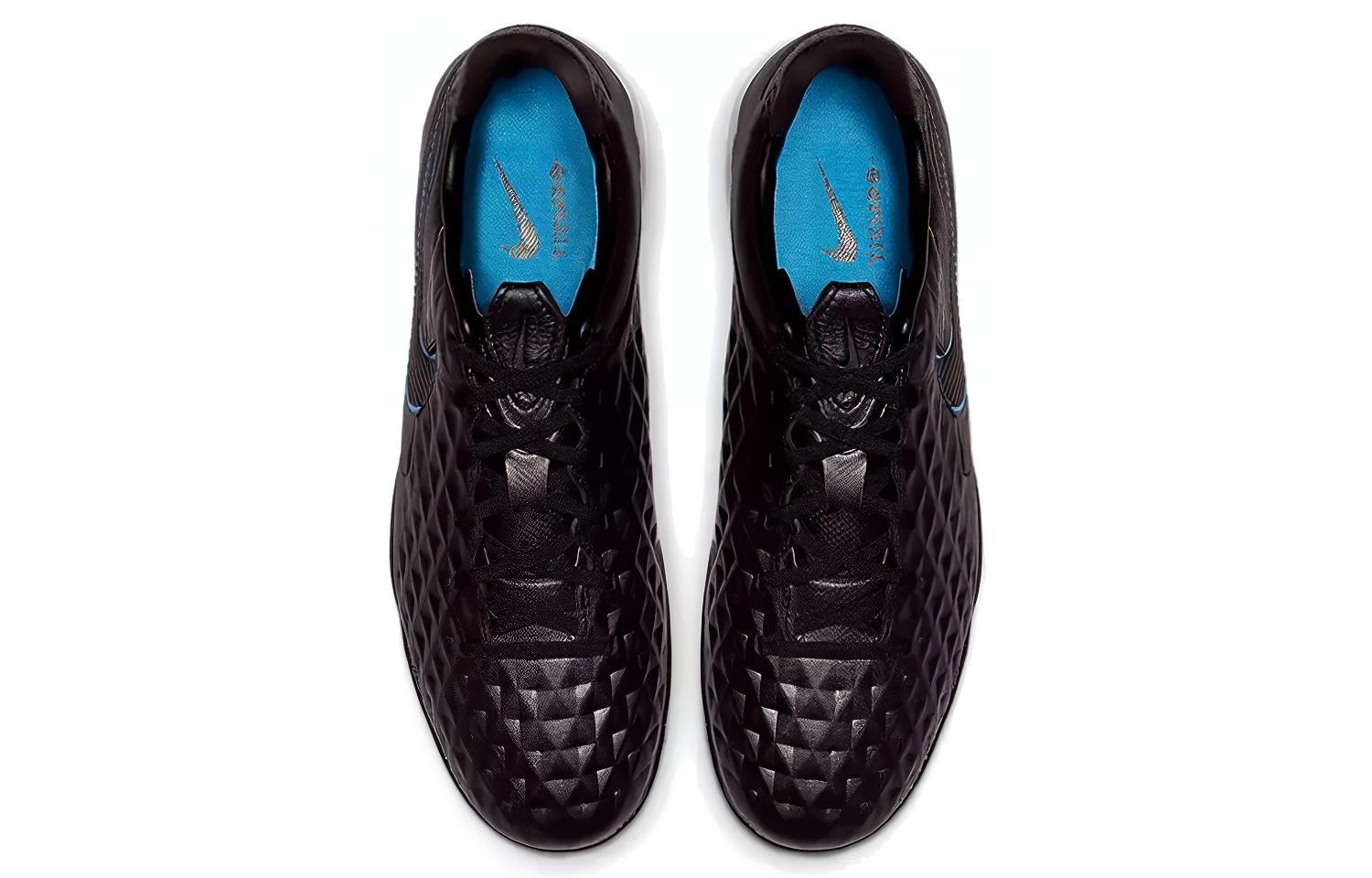 Бутсы Nike Tiempo Legend 8 Pro (черно-синие) — фото 4