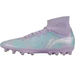 Li Ning TF Turf MG Multi Ground TPU Cushioning Slip Resistant Coverage Soccer Shoes Men's Blue Purple