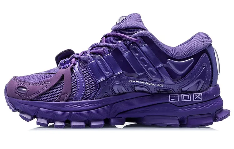 Li Ning Furious Rider ACE 1.5 Comfortable And Trendy Low top Casual Shoes Women's Purple