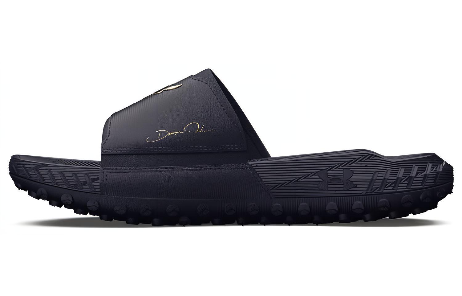 Under Armour Project Rock 3 Comfortable Casual Flip-flops Men's Dark Blue