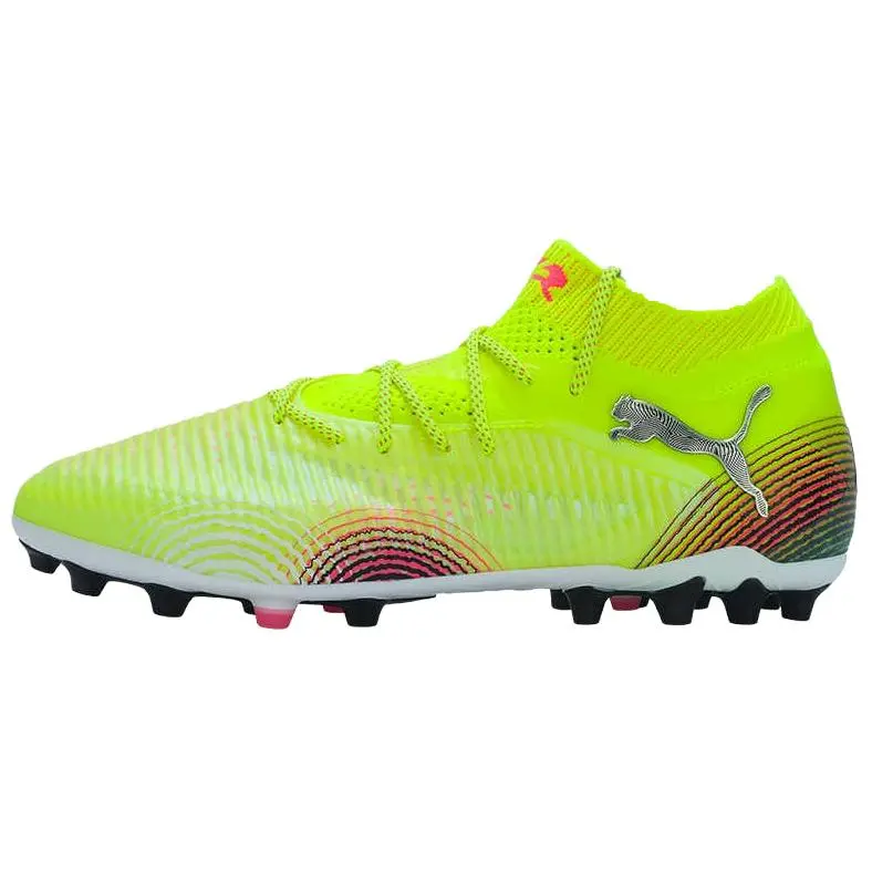 PUMA Future 8 Ultimate Abrasion Resistant Soccer Shoes Unisex Yellow Green