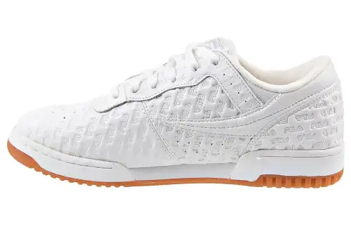 FILA Original Fitness Abrasion Resistant Breathable Abrasion Resistant Breathable Low top Casual Shoes Men's White