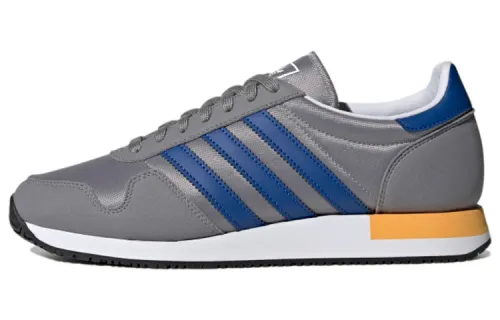 Adidas Originals USA 84 Abrasion Resistant Low top Casual Shoes Men's Gray Blue