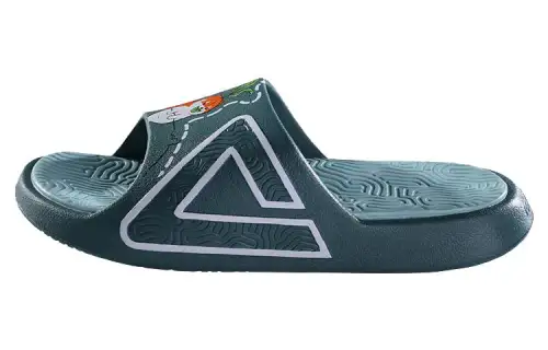 IDX x PEAK Tai Ji1.0 Slip Resistant Abrasion Resistant Rubber Sole Quiet Slide Slippers Men's Green
