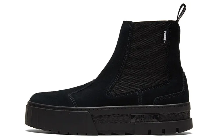 PUMA Mayze Chelsea Suede 'Triple Black' Women's