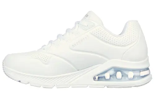 Skechers 2 Air Around You Leather Mid top Sports Casual Shoes Women's Pure White