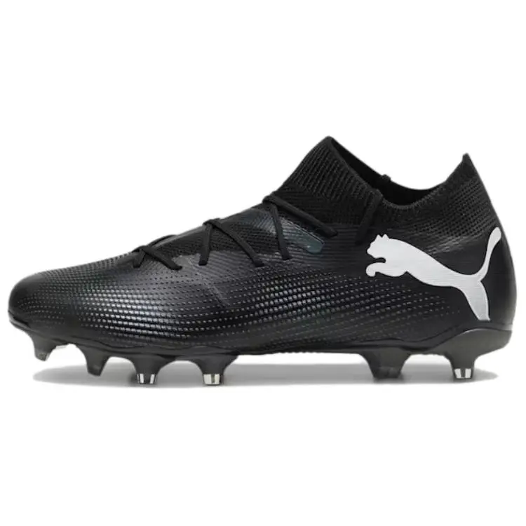 PUMA FUTURE 7 MATCH Comfortable And Lightweight AG Artificial Ground FG Firm Ground Fabric Soccer Shoes Men's Black