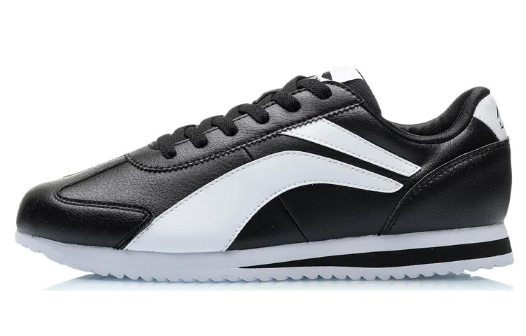 Li Ning Synthetic Leather Cushioning Lightweight Rebound Low top Casual Shoes Unisex