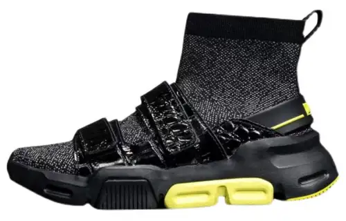 Li Ning Breathable High top Casual Shoes Men's Black