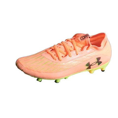 Under Armour FG Firm Ground Soccer Shoes Unisex Pink Green