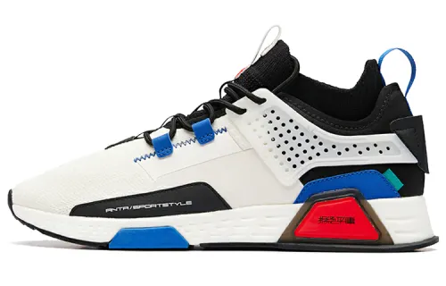 ANTA Casual Shoes Men's Low Top White Black Blue