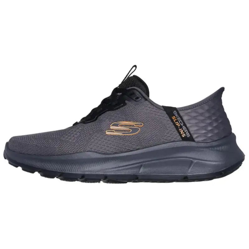 Skechers Slip Ins Low top Casual Shoes Men's Gray Orange