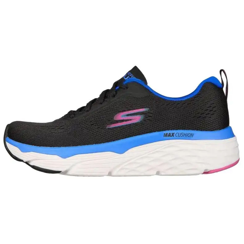 Skechers Max Cushioning Elite Ziva Fabric Comfortable Low top Sports Casual Shoes Women's Black Blue