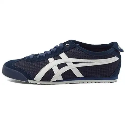 Onitsuka Tiger MEXICO 66 Comfortable Slip Resistant Low top Casual Shoes Unisex Lake Blue White