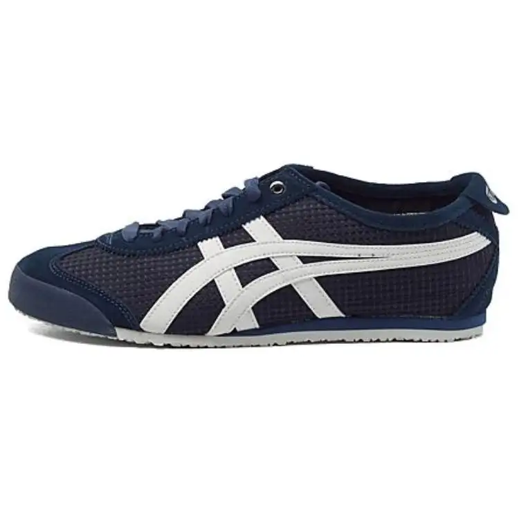 Onitsuka Tiger MEXICO 66 Comfortable Slip Resistant Low top Casual Shoes Unisex Lake Blue White