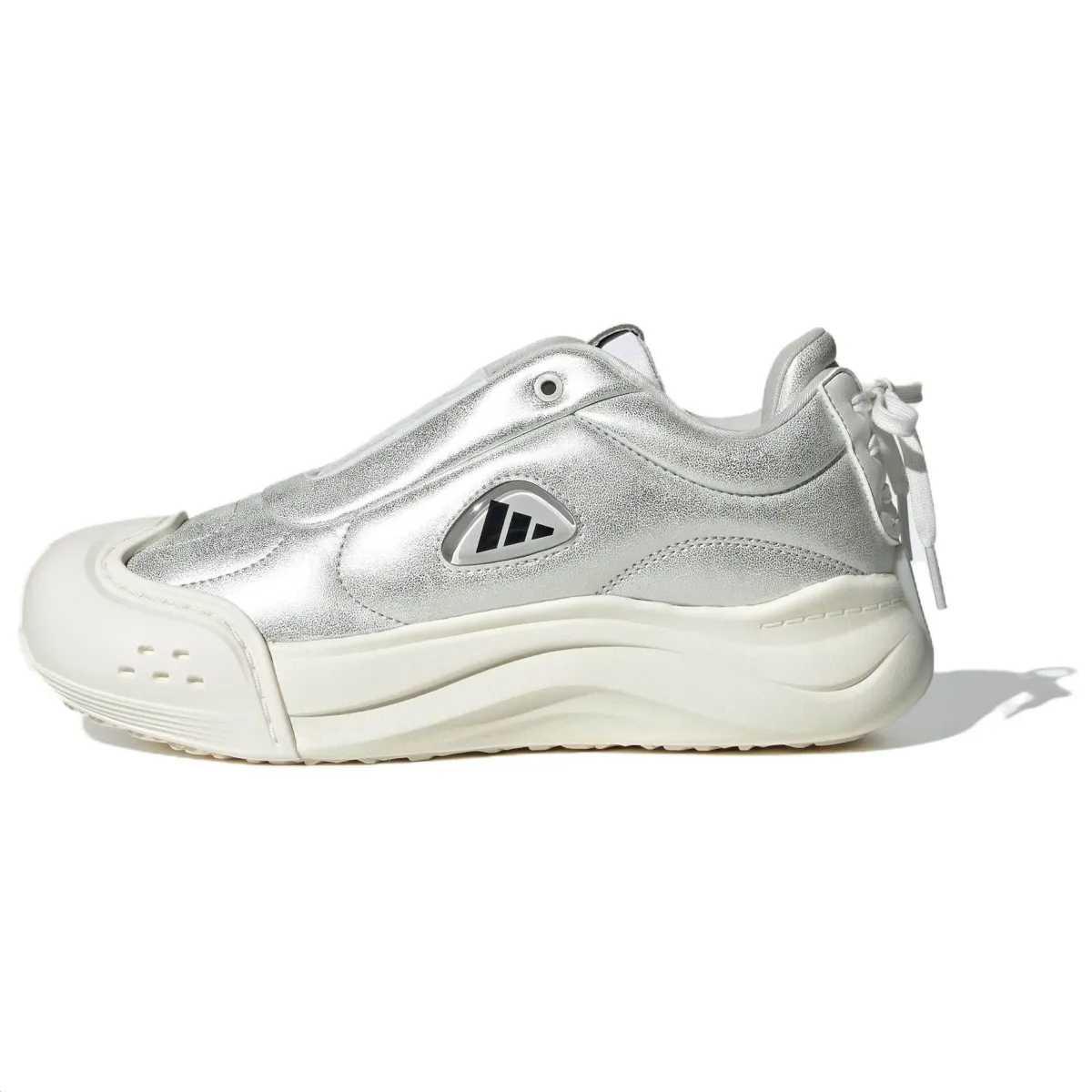 Adidas MAXXCOURT FOS Slip Resistant Abrasion Resistant Low top Casual Shoes Women's Silver White