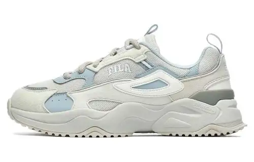 FILA Rayflide Textile, Synthetic Leather Abrasion Resistant Low top Casual Shoes Women's Multiple Mist Gray