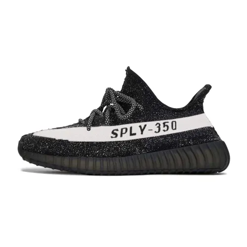 Adidas Originals Yeezy Boost 350 Abrasion Resistant Low top Casual Shoes Unisex Black White