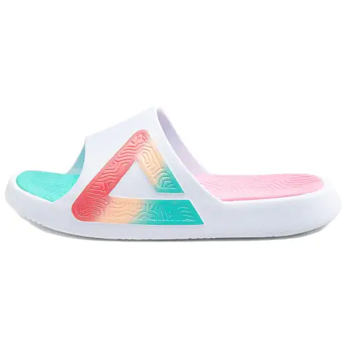PEAK Tai Ji1.0 Slide Slippers Women's White Green Pink