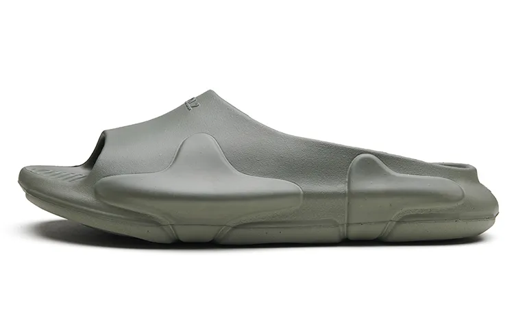 EQLZ EQUALIZER Oasis Quiet Abrasion Resistant Slide Slippers Unisex Moss Gray