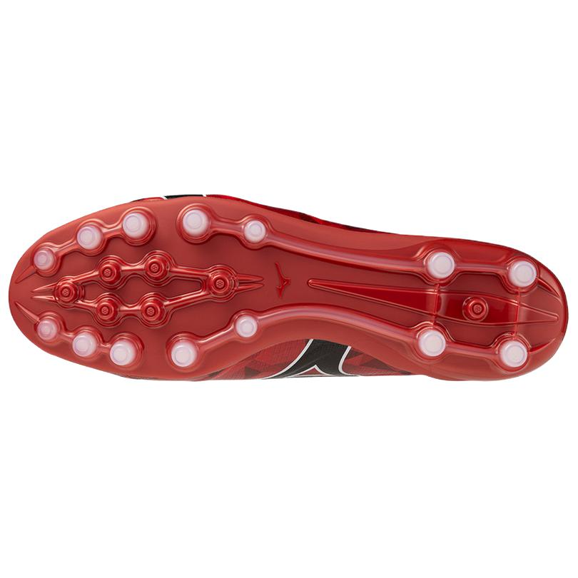 Mizuno AG Artificial Ground Synthetic Leather Breathable Soccer Shoes Men’s Red Black
