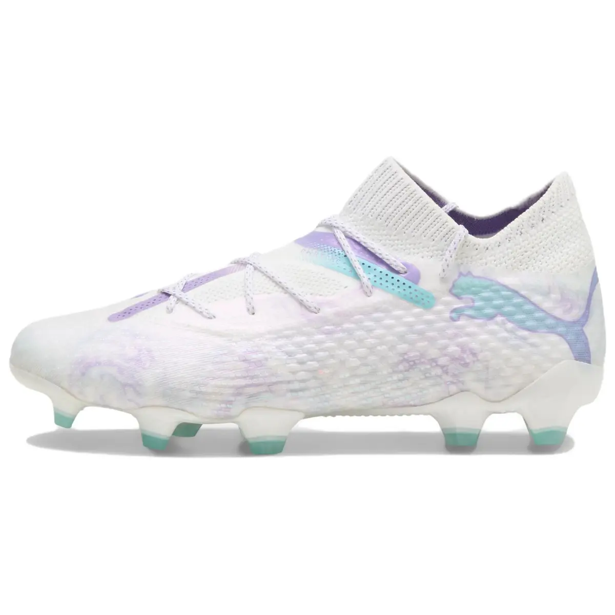PUMA FUTURE 7 ULTIMATE Soccer Shoes Women's Low-top White Purple Blue