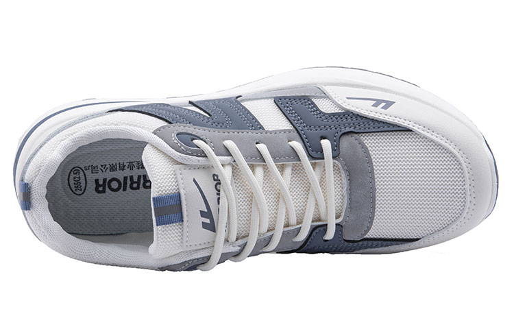 Warrior Abrasion Resistant, Breathable, Lightweight Low top Casual Shoes Unisex Beige Blue