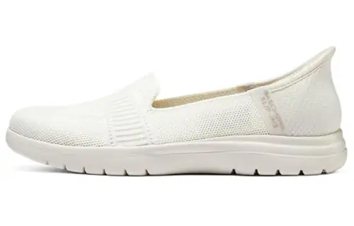 Skechers Slip Ins Abrasion Resistant Support Lightweight Low top Casual Shoes Women's White