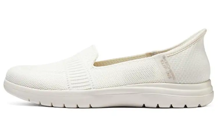 Skechers Slip Ins Abrasion Resistant Support Lightweight Low top Casual Shoes Women's White
