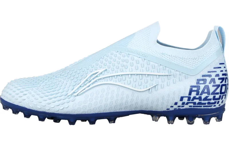 Li Ning MG Multi Ground Artificial Turf Cushioning Soccer Shoes Men's Blue