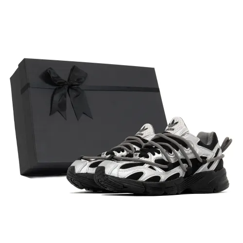 Adidas Originals Astir Lemon, Box Slip Resistant Abrasion Resistant Low top Casual Shoes Women's Black Silver