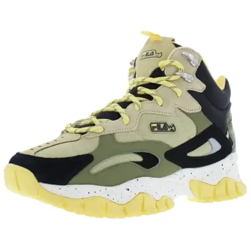 FILA Ray Tracer Tr 2 Abrasion Resistant Abrasion Resistant Mid top Casual Shoes Women's Yellow Black Green