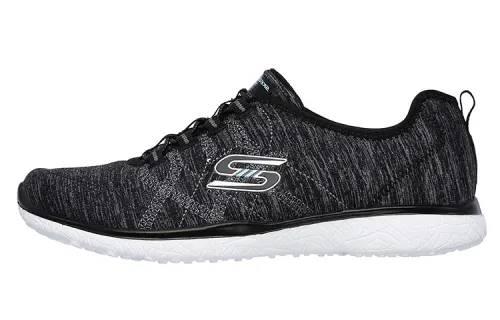 Skechers Microburst 1.0 On The Edge Low top Casual Shoes Women's Black White