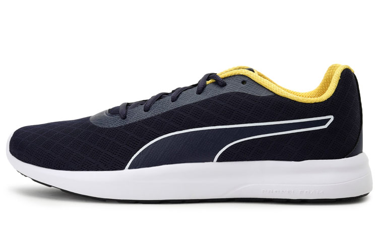 PUMA Propel Cushioning, Wear Resistant Low top Casual Shoes Men's Blue Yellow