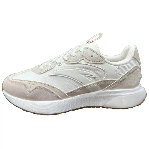 Anta Cushioning Slip Resistant Low top Casual Shoes Women's White Gray