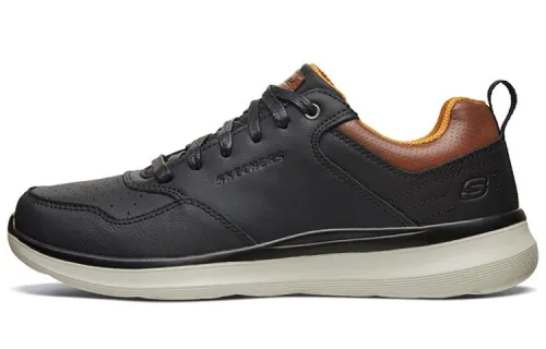 Skechers Delson 2.0 Low top Casual Shoes Men's Black Brown