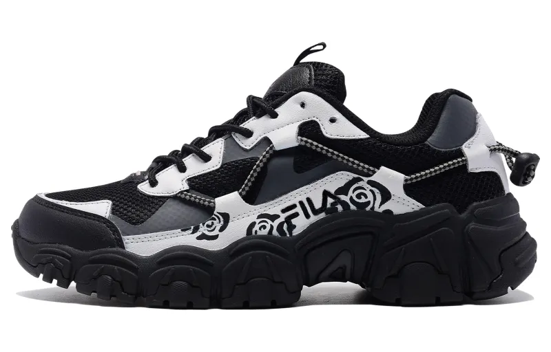 FILA Cat Claw Slip Resistant, Abrasion Resistant, Breathable Low top Casual Shoes Unisex Black White Gray