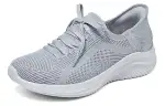 Skechers Sport Lace Up Breathable And Quick Dry Breathable And Quick Dry Low top Casual Shoes Women's Gray