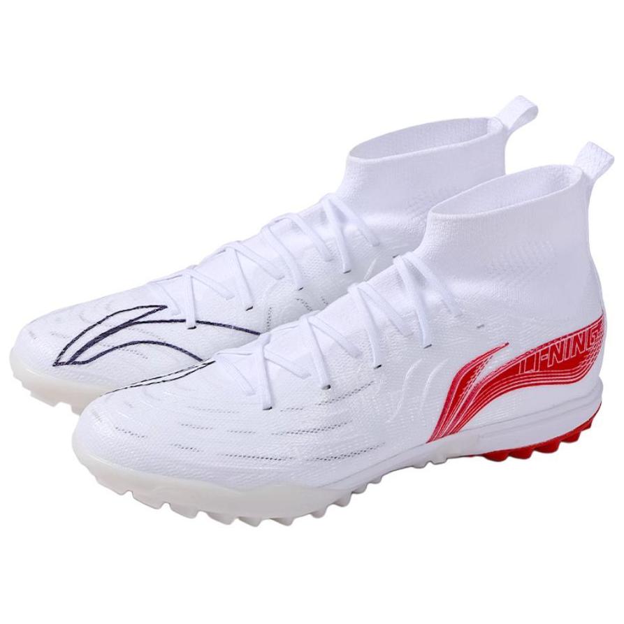 Li Ning Soccer Shoes Men’s High Top White