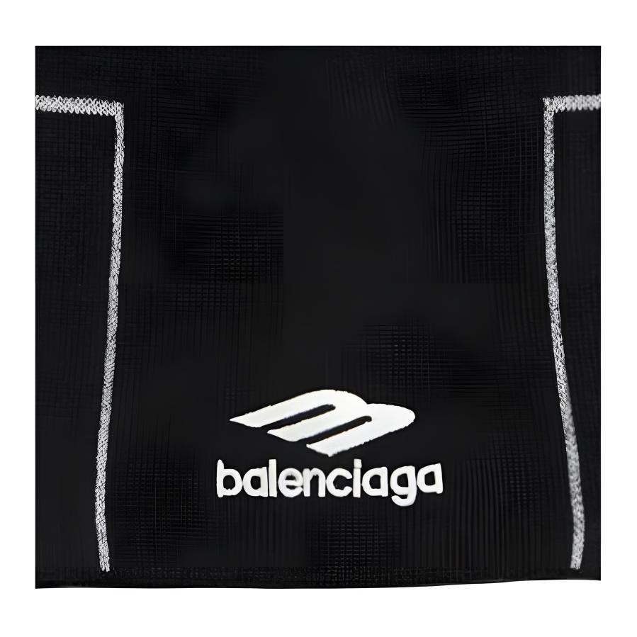 Мужская шапка Balenciaga 3b Sports Icon Beanie (черно-белая) — фото 3