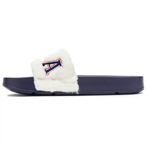 FILA Drifter Slip Resistant Abrasion Resistant Slide Slippers Women's Black White
