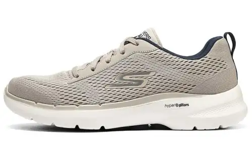 Skechers Go Walk 6 Abrasion Resistant Abrasion Resistant Low top Casual Shoes Men's Gray
