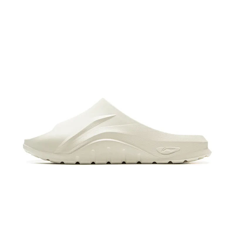 Li Ning x YINGXIONGLIANMENGYONGCHIPAIDUI Soft Clap Slide Slippers Unisex Ecru