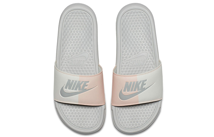 Женские шлепанцы Nike Leadcat Slide (бело-розовые) — фото 3