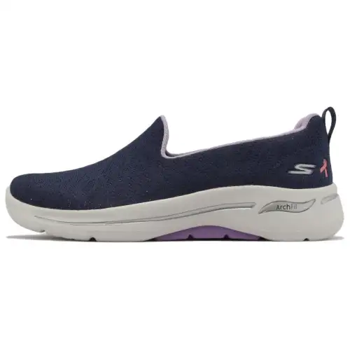 Skechers Go Walk Arch Fit Abrasion Resistant Breathable Low top Casual Shoes Women's Blue