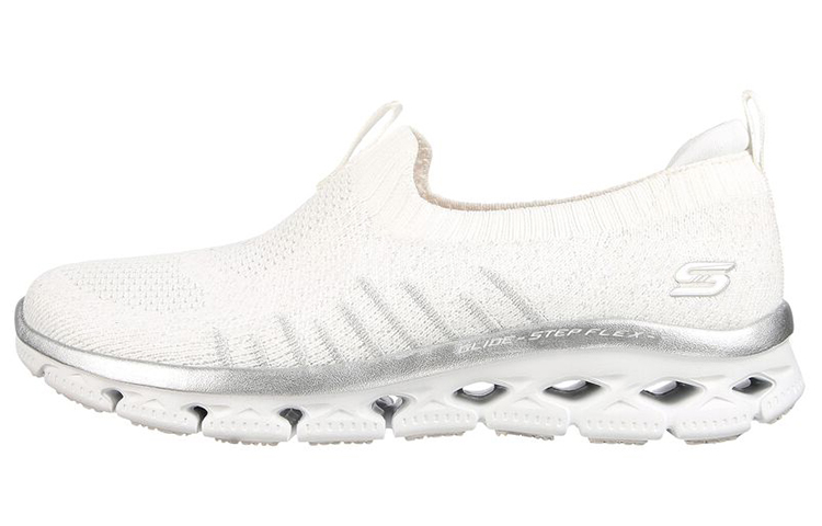 Skechers Glide Step Casual Shoes Women's Low Top White/Silver