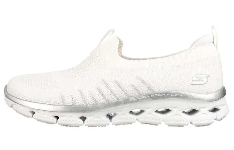 Skechers Glide Step Casual Shoes Women's Low Top White/Silver