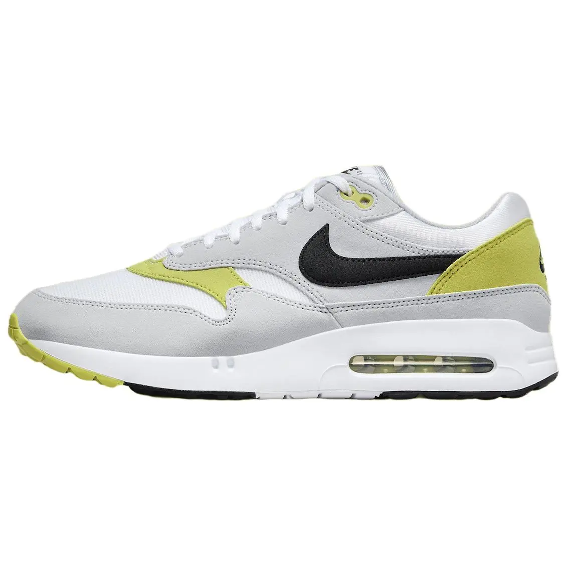 Nike Air Max 1 Abrasion Resistant Breathable Low top Casual Shoes Men's Gray White